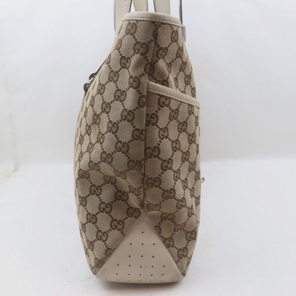 Gucci Tote Bag Brown Canvas - Picture 7 of 13